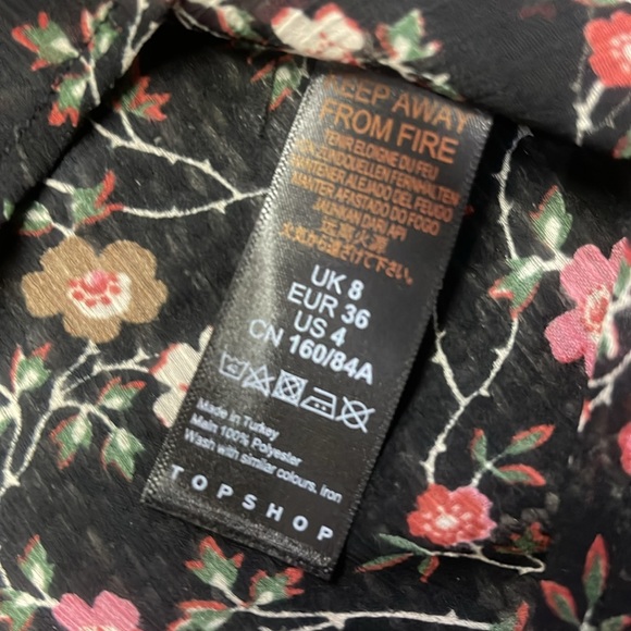 BNWT Top Shop Size 4 Sheer Top - Picture 3 of 3